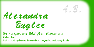 alexandra bugler business card